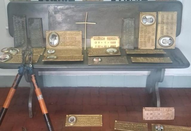 Imagem da noticia Mulher é presa após pular o muro e furtar peças em cemitério do ABC Paulista