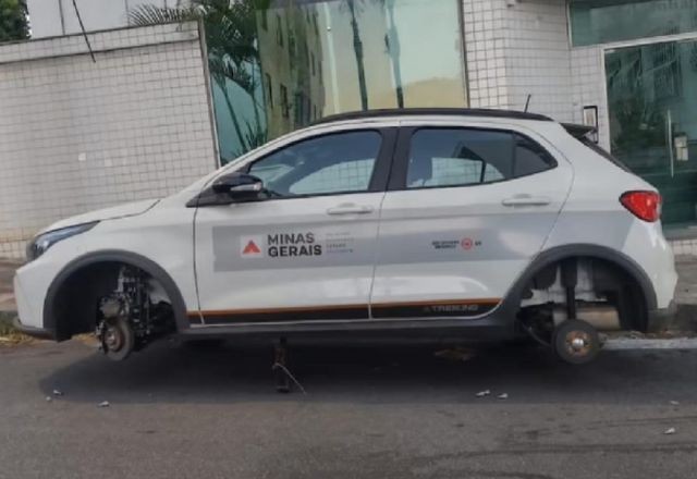 Imagem da noticia Homem furta rodas de carro oficial do Governo de Minas