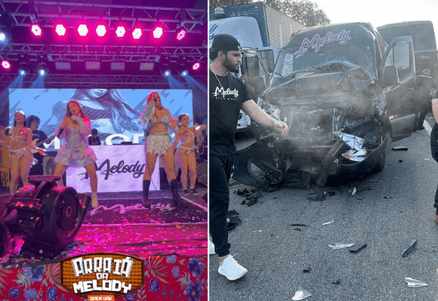 Imagem da noticia Melody recebe alta e faz show depois de acidente de trânsito no Rio