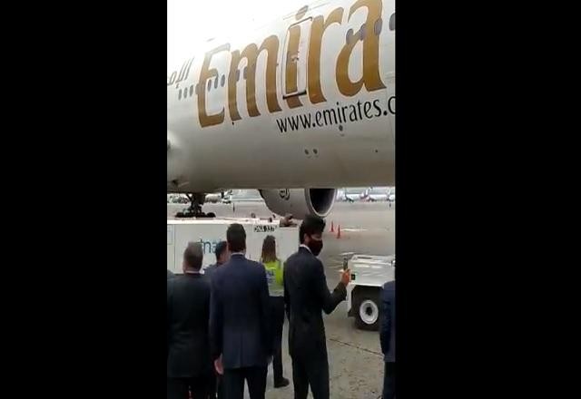 Imagem da noticia Avião com vacinas produzidas na Índia pousa no Brasil