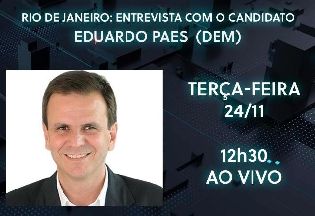 SBT Eleições 2020, Rio: Confira como foi a entrevista com Eduardo Paes (DEM)
