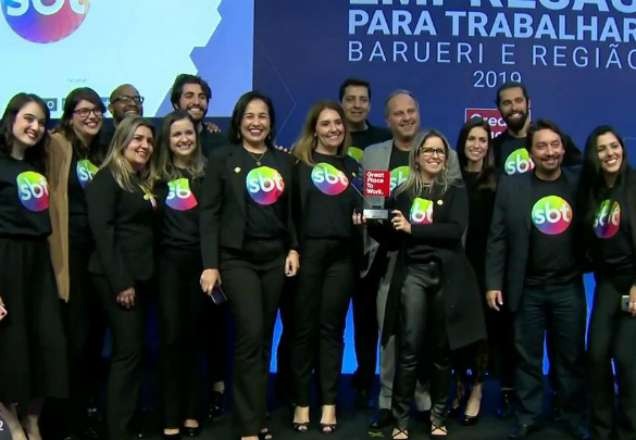 Imagem da noticia SBT está entre as melhores empresas para se trabalhar em Barueri e região