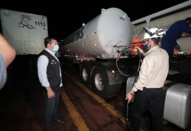 Imagem da noticia Manaus recebe mais 70 mil metros cúbicos de oxigênio