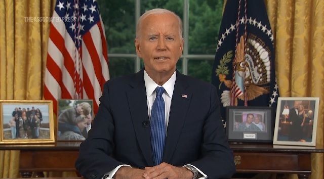Imagem da noticia Biden passa a tocha em discurso moderado sem citar o adversário político