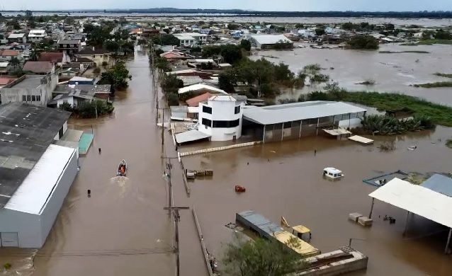 Imagem da noticia Cidade na região metropolitana de Porto Alegre está 100% inundada