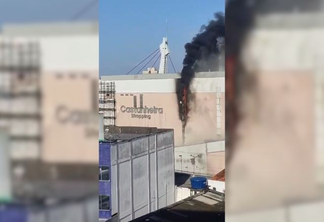 Incêndio atinge shopping center em Belém; veja imagens