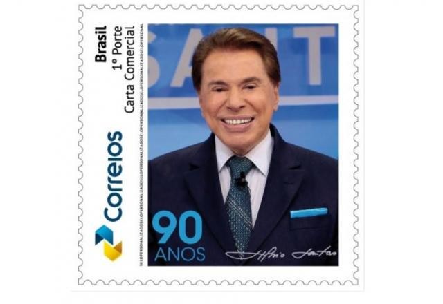 Correios lança selo em comemoração aos 90 anos de Silvio Santos