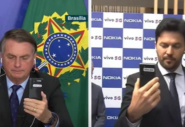 Presidente e ministro fazem primeira chamada com 5G standalone da América Latina