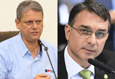 Tarcísio deve se encontrar com Flávio Bolsonaro dia 27 para debater nomes ao Senado 