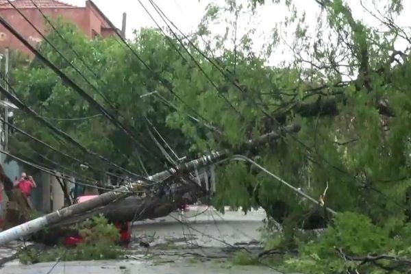 Temporal deixa bairros de São Paulo sem energia elétrica