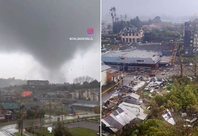 Imagem da noticia Tornado danifica casas e deixa ao menos 13 feridos no Chile