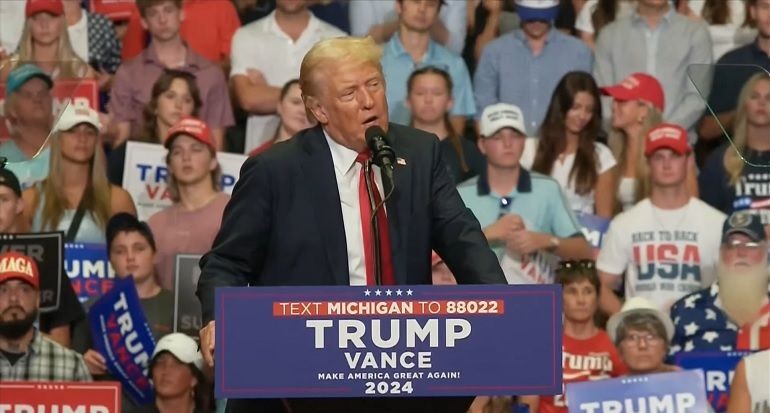 Imagem da noticia Trump critica Biden e volta a prometer maior deportação de imigrantes nos EUA