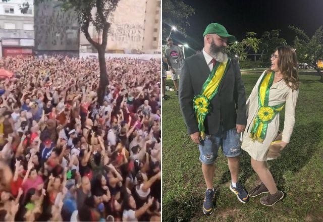 Imagem da noticia "Lula, Lula" e sósia: cidades têm manifestação política no Carnaval de rua