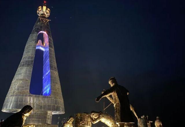 Imagem da noticia Estátua de Nossa Senhora Aparecida de 50 metros é inaugurada no interior de SP