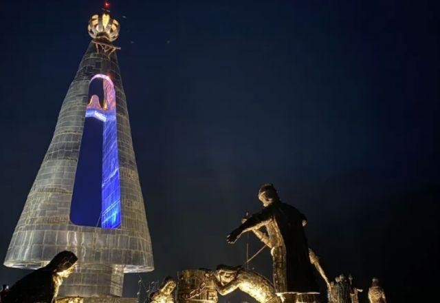 Estátua de Nossa Senhora Aparecida de 50 metros é inaugurada no interior de SP