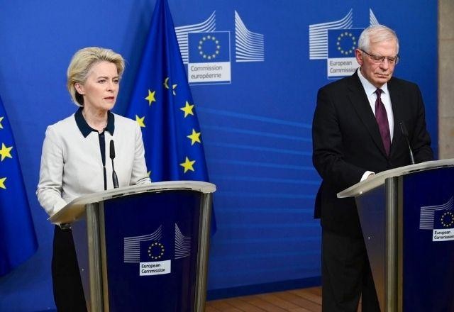 Imagem da noticia UE anuncia sanções rígidas contra Rússia após ofensiva na Ucrânia