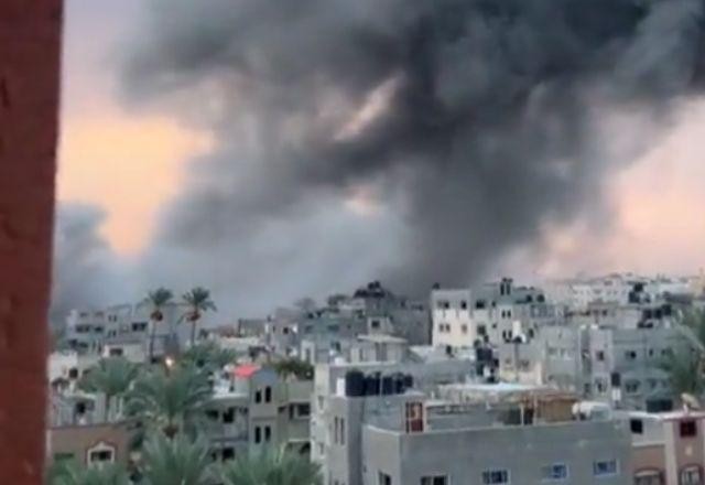 Imagem da noticia Israel lança ataque sobre Faixa de Gaza e envia militares para combate no sul