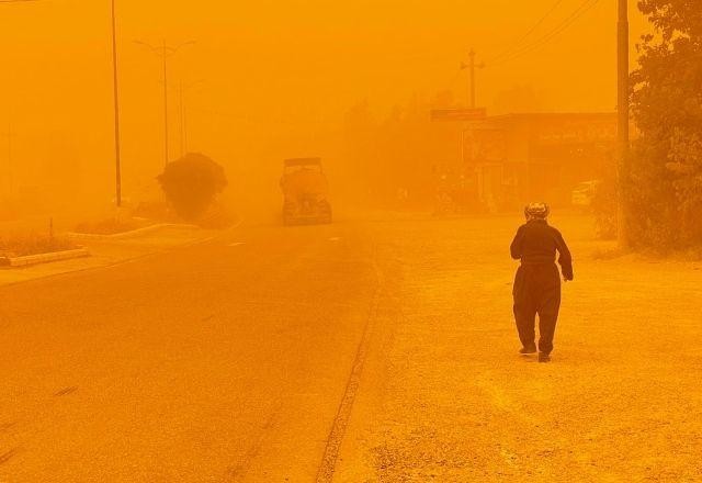 Imagem da noticia Iraque fecha aeroportos e suspende aulas após nova tempestade de areia
