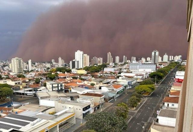Imagem da noticia Tempestade de areia atinge cidades do interior de São Paulo