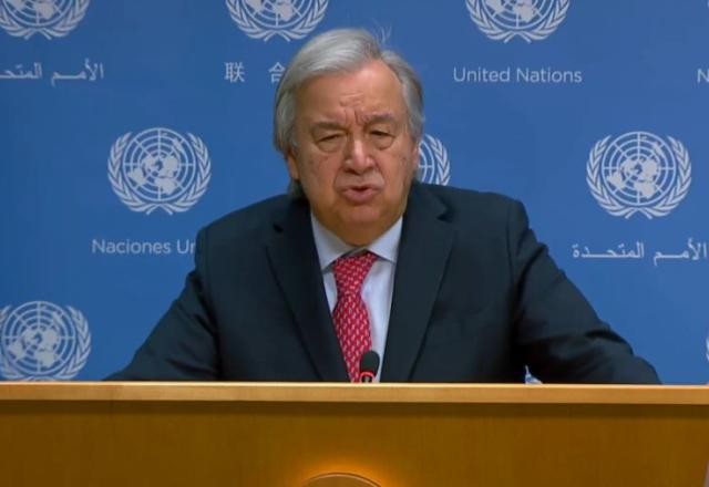Imagem da noticia Guterres diz que guerra Israel-Hamas é a mais letal para funcionários da ONU