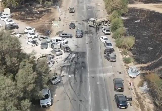 Imagem da noticia Veja como ficou local de rave atacada pelo Hamas em Israel