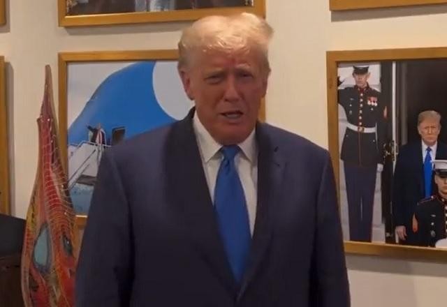 Imagem da noticia Em vídeo, Donald Trump reforça apoio a Bolsonaro nas eleições