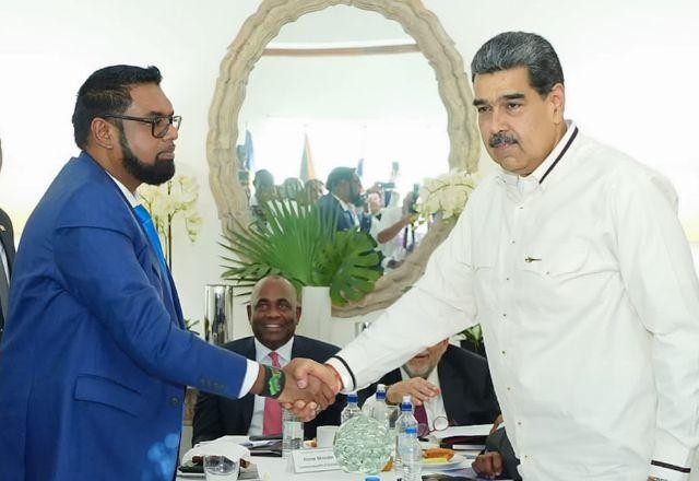 Imagem da noticia Disputa por Essequibo: Guiana e Venezuela concordam em evitar escalada e fazer reunião no Brasil