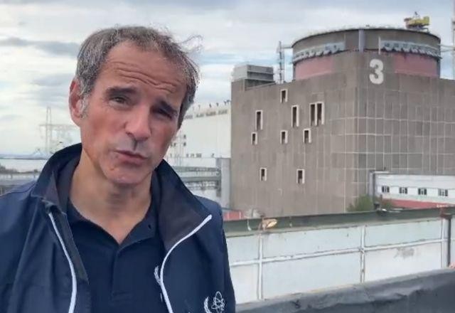 Imagem da noticia Chefe da AIEA diz que usina nuclear de Zaporizhzhia foi violada