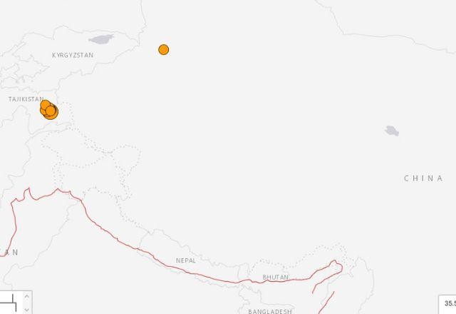 Imagem da noticia Terremoto de magnitude 6,8 atinge Tadjiquistão e parte da China