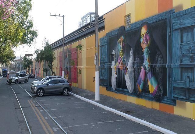 Kobra inaugura grafite para conscientizar a questão de refugiados pelo mundo