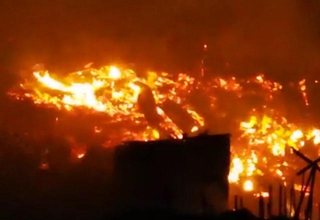 Incêndio de grandes proporções deixa 7 feridos em São Paulo; veja vídeo