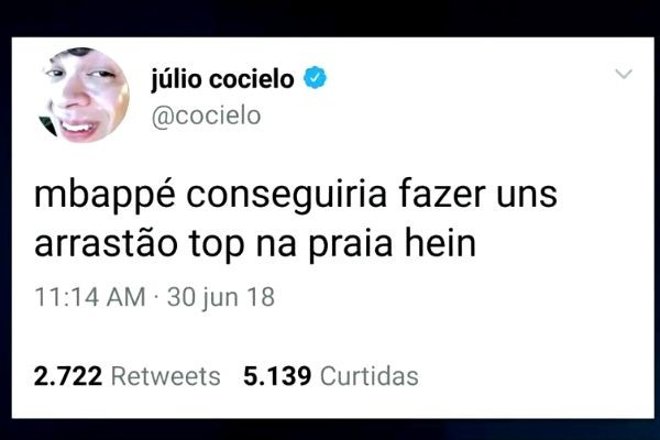 Imagem da noticia Youtuber Júlio Cocielo perde patrocínio após comentário em rede social
