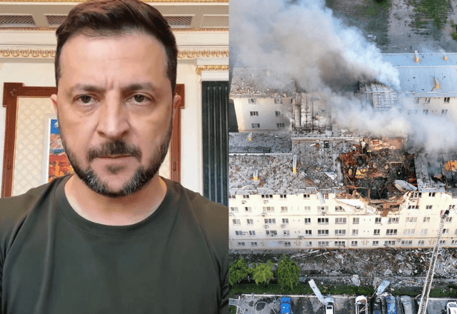 Imagem da noticia Zelensky responde à pressão de Trump e acusa Rússia de ataques em dia de reunião pela paz
