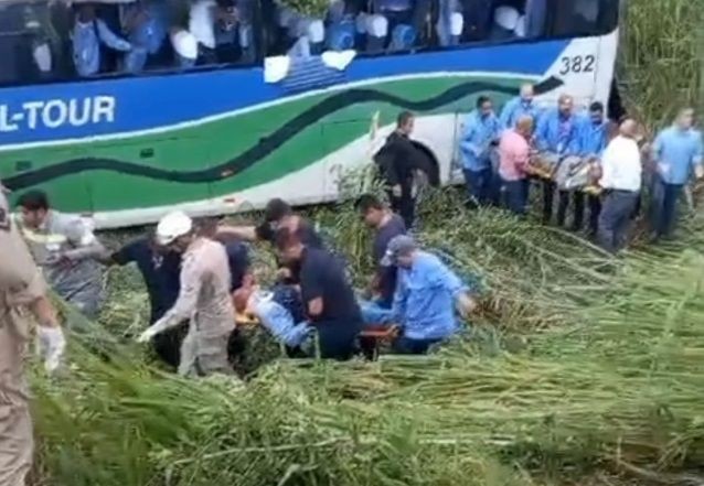 RJ: Acidente com ônibus deixa 25 feridos na Baixada Fluminense