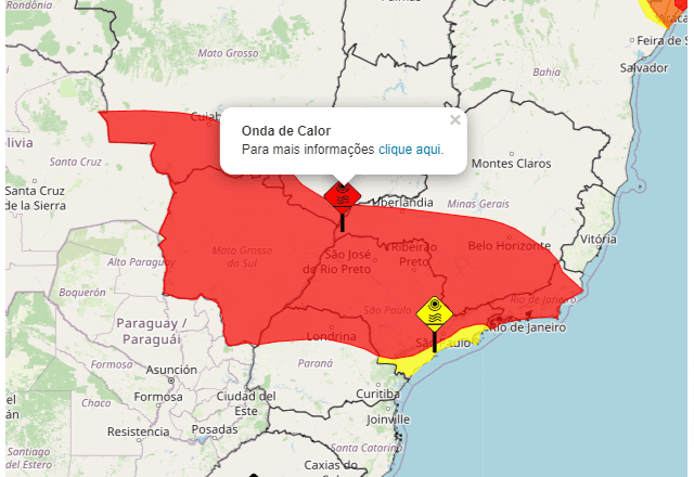 Inmet emite alerta vermelho para onda de calor em 7 estados do Brasil; saiba mais