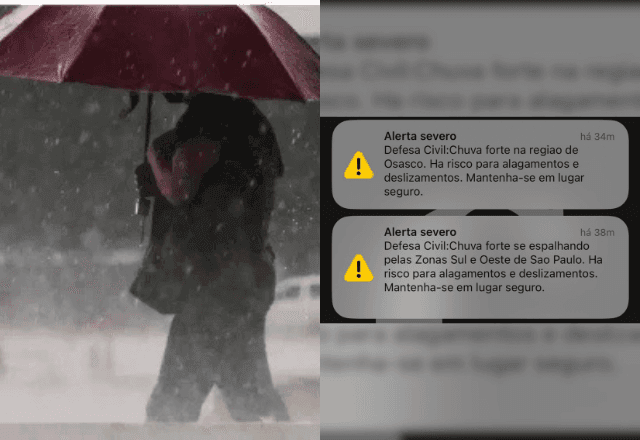 Imagem da noticia Capital de São Paulo entra em estado de atenção para alagamentos neste domingo (23)
