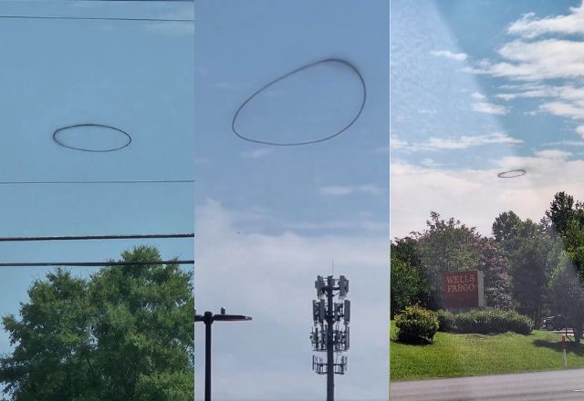 Imagem da noticia Anel preto flutuando no céu gera curiosidade – e pânico – nos EUA