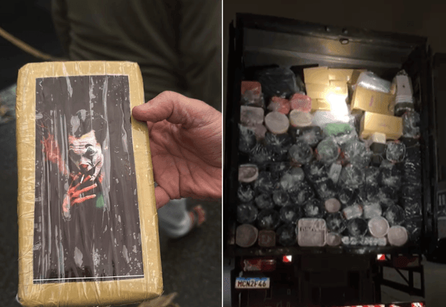 Imagem da noticia Cocaína do Coringa: homem é preso por transportar 73 kg de droga em caminhão, no Rio