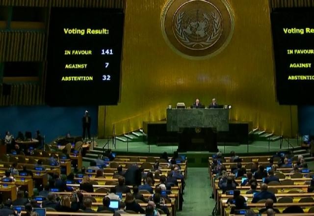 Imagem da noticia Assembleia Geral da ONU aprova retirada imediata das tropas russas da Ucrânia