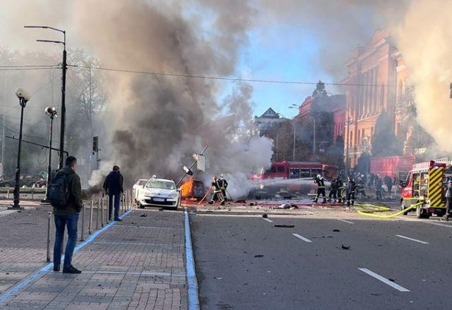 Imagem da noticia Kiev, capital da Ucrânia, volta a ser alvo de ataques da Rússia
