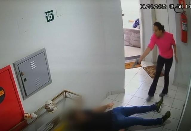 Imagem da noticia SP: mulher flagrada atirando no marido pelas costas se entrega à polícia