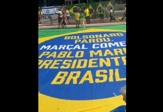 Imagem da noticia Nunes pede inquérito para investigar quem colocou bandeira contra Bolsonaro na Avenida Paulista; Marçal acusou prefeito