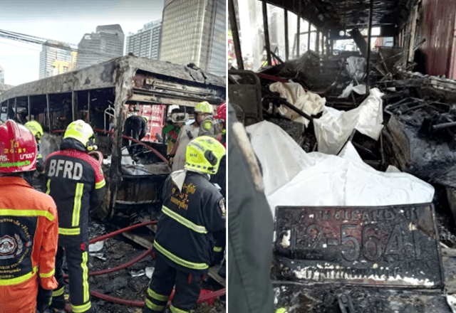 Imagem da noticia Colisão entre trem e ônibus deixa ao menos 8 mortos em Bangkok, na Tailândia