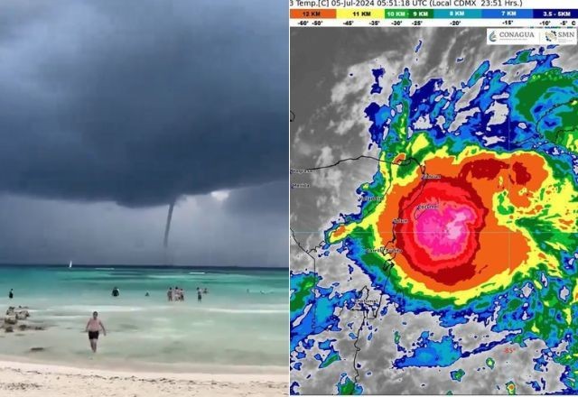 Imagem da noticia VÍDEO: Beryl chega ao México e hotéis em Tulum são evacuados