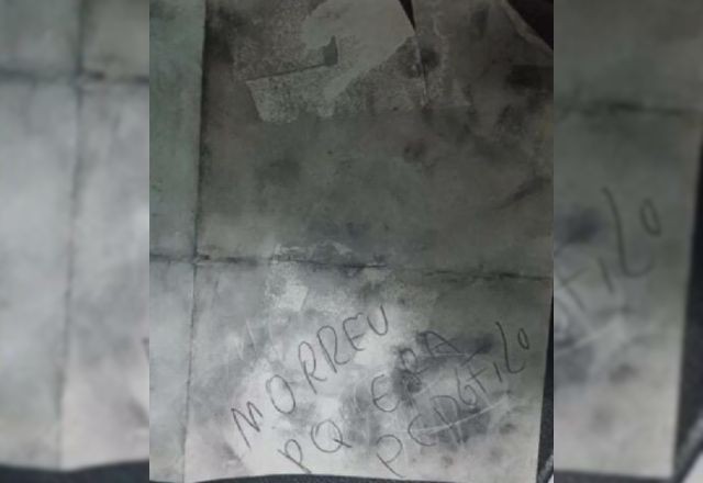 Imagem da noticia Idoso é morto a facadas e assassino deixa bilhete ao lado do corpo