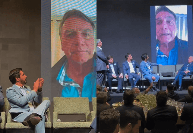 Imagem da noticia Bolsonaro aparece em evento de Ricardo Nunes e afirma apoio: "Torço por você"