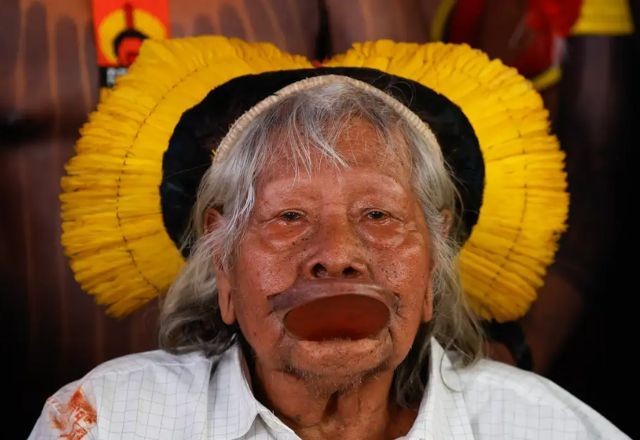 Imagem da noticia Cacique Raoni é internado em UTI por problemas pulmonares