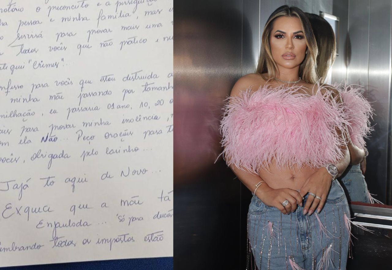 Imagem da noticia Deolane Bezerra publica carta aberta nas redes sociais após prisão: "a mãe tá enjaulada"