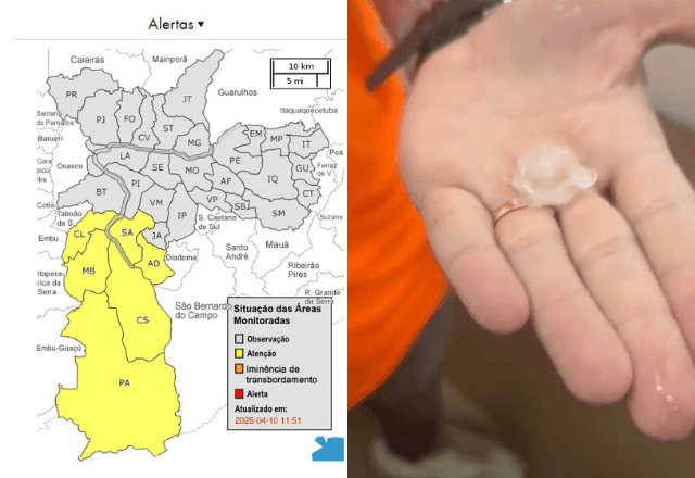 Imagem da noticia Defesa Civil decreta estado de atenção, nesta quinta (10), para alagamentos em toda capital de SP
