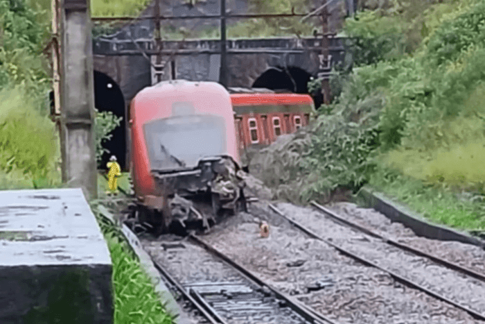 Imagem da noticia SP: Deslizamento de terra provoca descarrilamento de trem na Linha 7-Rubi da CPTM